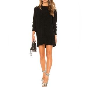 Lovers + Friends Black Long Sleeve Dress